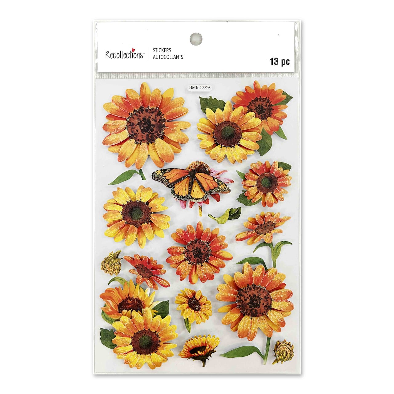 Dimensional Sunflower Stickers by Recollections&#x2122;